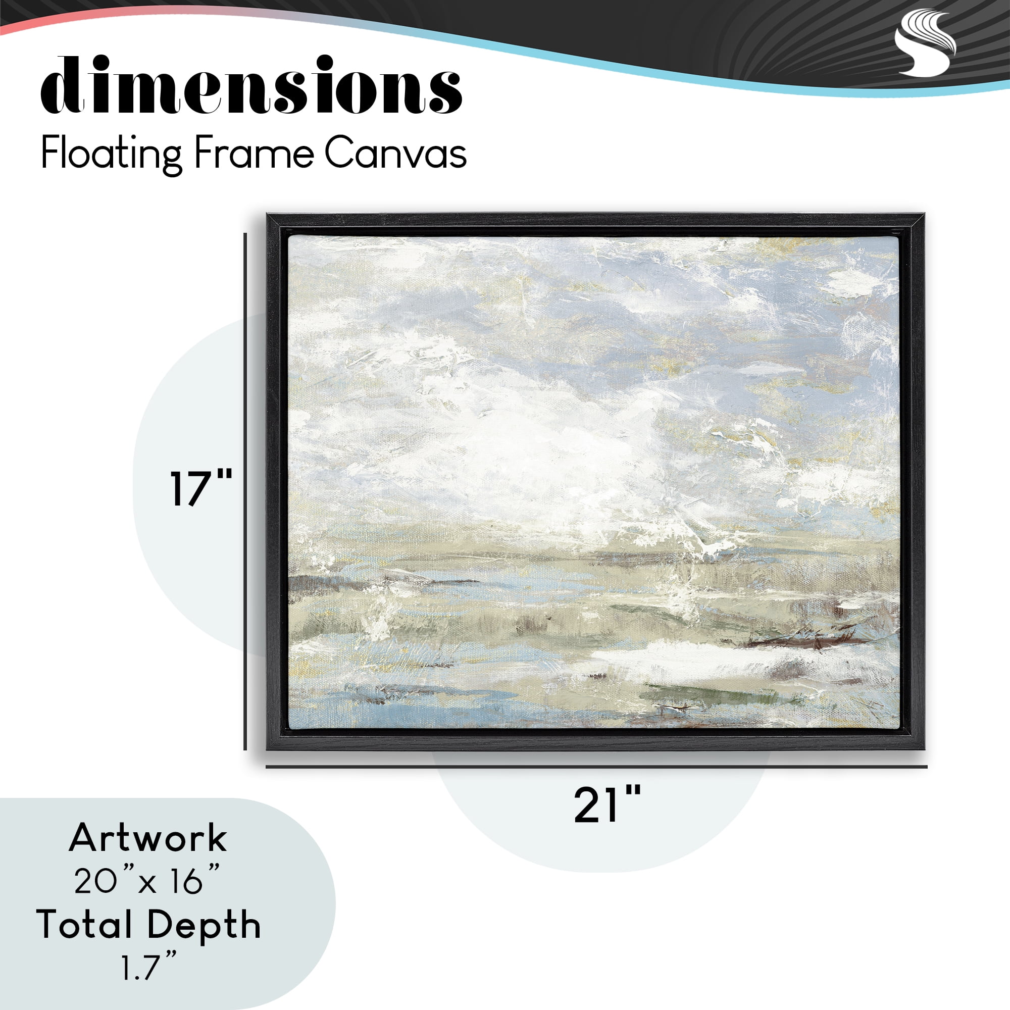 Stupell Industries Morning Mood Impression Black Framed Floater Canvas Wall Art, design by Lanie Loreth