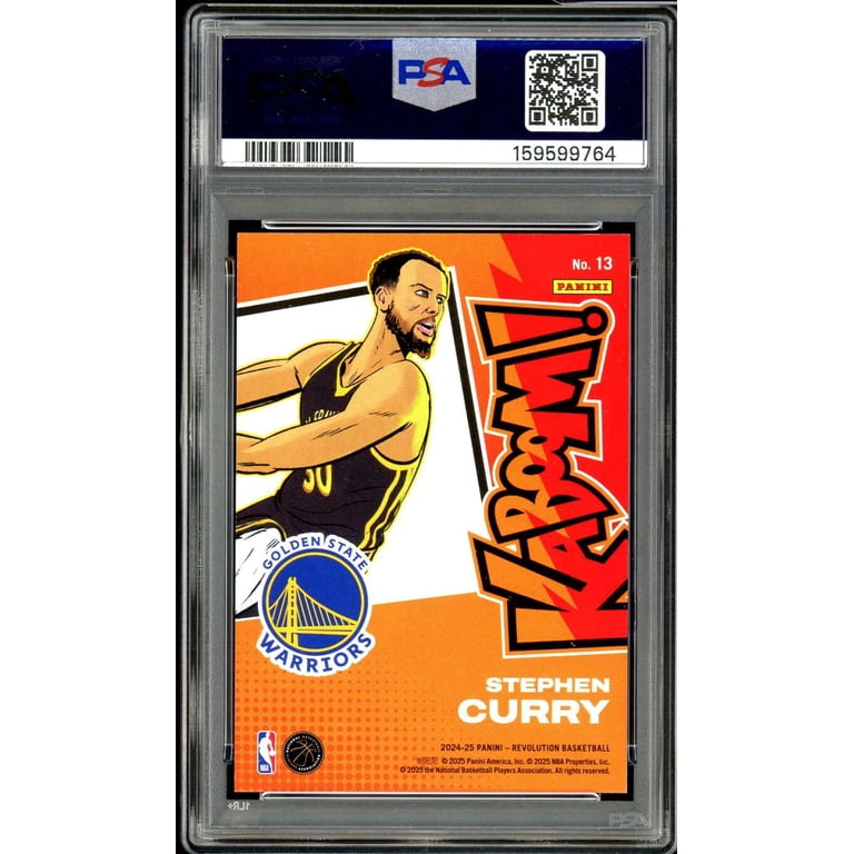 Stephen Curry Card 2024-25 Revolution Kaboom Horizontal #13 PSA 10 