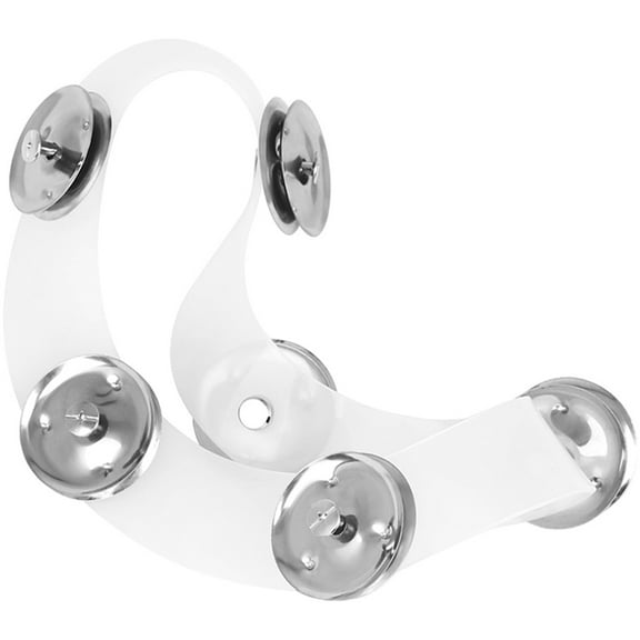 Yardwe Tambourine for Hihat Drum Set Accessories with Metal for Musicians 1Pcs