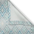 thumbnail image 4 of Ambesonne Ikat Window Valance, Aztec Cultural Motifs, 54" X 12", Blue Pale Grey White, 4 of 5