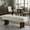 Beige, variant on Sailvan 51.57" Boucle Dining Bench,Upholstered Kitchen Seating with Walnut Legs,Modern Indoor Bench for Entryway and Living Room khaki