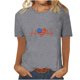 thumbnail image 2 of Fiudx Ofertas Flash Del Día Camiseta de Manga Corta con Cuello Redondo y Estampado Del Día de La Independencia para Mujer, Top/Camisa de Manga Corta con Cuello Redondo, 2 of 4