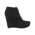 thumbnail image 5 of GBG Los Angeles Womens Aheela Faux Suede Ankle Wedge Boots, 5 of 5