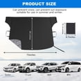 thumbnail image 2 of Car Windshield Snow Cover Ice Guard, Thickened Oversized Auto Sun Shade Protector for Front Window, All Weather Vehicle Sunshade for Cars Trucks BlackC, 2 of 4