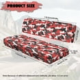 thumbnail image 7 of Yuyamidu Red Camo UTV Seat Cover Full Protection Mule Bench Seat Cover Camouflage UTV Accessories Elastic Fabrics Compatible with Kawasaki Mule 3000 3010 3020, 7 of 7