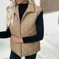 thumbnail image 5 of Sokhug Women's Vest, Stand Collar Lightweight Zip Quilted Vest for Women, 5 of 9