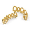 thumbnail image 3 of Lujo 18k Plateado Brillo CZ Colmillo Colmillo Inferior Boca Parrillas Oro / Plata Halloween Cosplay, 3 of 6