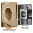 thumbnail image 4 of Cat Tree with Litter Box Enclosure, Hidden Washroom Litter Box Tree with Sisal Scratching Post and Soft Plush Perch, Wooden Cat Furniture with Multiple Platforms, Burlywood, 4 of 8