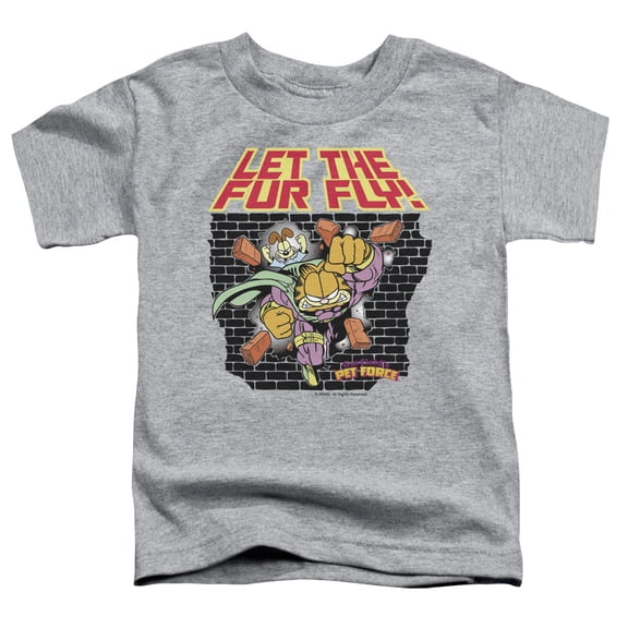 Garfield - Let The Fur Fly - Toddler Short Sleeve Shirt - 2T
