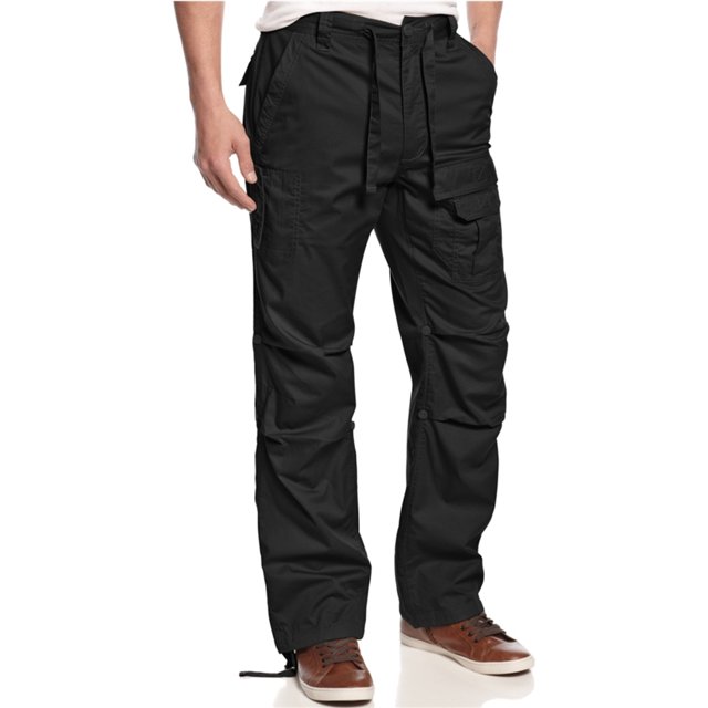 Sean John - Pantalones cargo casuales para hombre, color negro, 40 W x 35 L Sean John Carga