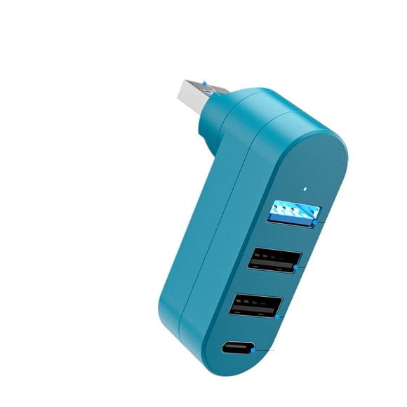 Rotatable Type C HUB USB Splitter 4 Ports Multiple Expander for Computer Laptop Disk Data Transfer