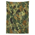 thumbnail image 3 of Ambesonne Camo Tablecloth Rectangular Table Cover, Classic Germany Pattern, 52"x70", Green Brown Dark Green, 3 of 4