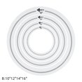 thumbnail image 1 of 4Pcs Drum Set Tone Control Rings Muffler Mute Percussion 10 12 14 16 Inch B, 1 of 5