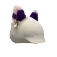 thumbnail image 2 of Quzzie Ski Helmet Cover Knitted Hat Fun Animal Ear Universal Helmet Accessory Wind Resistant Scratch Protection Winter Headgear Suitable for Snowboarding Skiing Team Use White Purple Ear, 2 of 8