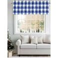 thumbnail image 5 of Valances for Windows Rustic Farmhouse Rod Pocket Cafe Window Treatments Valance Curtains for Kitchen Bathroom Laundry Basement Windows 60"x14", 5 of 9