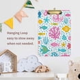 thumbnail image 7 of Coolnut Sea Life Clipboard, Acrylic Standard A4 Letter Size Clip Board with Low Profile Clip for Office, Classroom, Doctor, Nurse and Teacher, 12.5"x9", 7 of 7