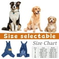 thumbnail image 3 of Dog Shirts Clothes Denim Overalls, Pet Jeans Onesies Apparel, Puppy Jean Jacket Sling Jumpsuit Costumes, Fashion Comfortable Blue Pants Clothing for Small Medium Dogs Cats, 3 of 3