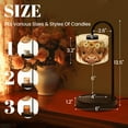 thumbnail image 3 of Candle Warmer Lamp with Timer, Highland Cow Farmhouse Cow Country Sunflower Decor Non-slip Wireless Remote Control Wax Melts Warmer with 4 Bulbs for Home Office Dorm, Birthday Gifts for Women, 3 of 7