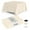 Ivory, variant on 12-Pack Square Plastic Disposable Tablecloth – Size: 85 × 85 Inches – Square Table Cover for Parties, Picnics & Formal Events