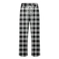 thumbnail image 6 of Men's Breathable Pajama Pant Lightweight Loungewear, Comfy Jogger Sleep Pant Long Pj Bottoms with Drawstring & Pockets (21-Black, Large), 6 of 7