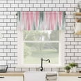 thumbnail image 4 of Pink Gray Kitchen Valances for Windows 42x12 Inch Kitchen Curtains Valances Rod Pocket Contemporary Abstract Gradient Aesthetic Bathroom Window Valances for Window Treatment Decor, 4 of 6