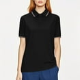 thumbnail image 2 of Htigea Womens Mesh Breathable T-Shirts Short Sleeve Athletic Tops Quick Dry Moisture Wicking Tennis Sport Tee Lightweight Summer T Shirts Black XL, 2 of 8