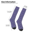 thumbnail image 5 of Fotbe Lavender Flowers print Women's Men's Novelty Crew Socks Cotton Socks Knee High Socks for Walking,Running,Nurses,Pregnancy, 5 of 9