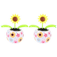 thumbnail image 2 of Sunflower Solar Dancing Flower Solar Toys Solar Powered Swinging Animated Dancer Toy Office Desk Car Decoration for Car, 2 of 7