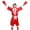 Red, variant on Joernso Men Long Sleeve Waist Belt Competition Training Muay Thai Boxing Robe Uniform