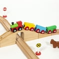 thumbnail image 4 of Maxim Enterprise Figure 8 Wooden Train Set Toy - Big 37 Pieces, Quality Hardwoods, Magnets Connect Cars, Complete Track, Fits on Table, Compatible with Thomas & Friends, BRIO, Melissa Doug, 4 of 6