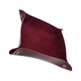 thumbnail image 2 of Coin Tray Leather Collapsible Save Space Storage Trays Square Portable Holder Accessory Watch Change Living Room Red Brown 2, 2 of 9