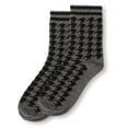 thumbnail image 3 of MeMoi Women's Classic Houndstooth Cotton Blend Crew Sock - Mens - Male, 3 of 3