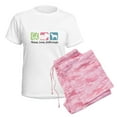thumbnail image 6 of CafePress - Peace, Love, Wolfhounds Women's Light Pajamas - Women's Short Sleeve Print T-Shirt and Pants Light Cotton Pajama Set, 6 of 7