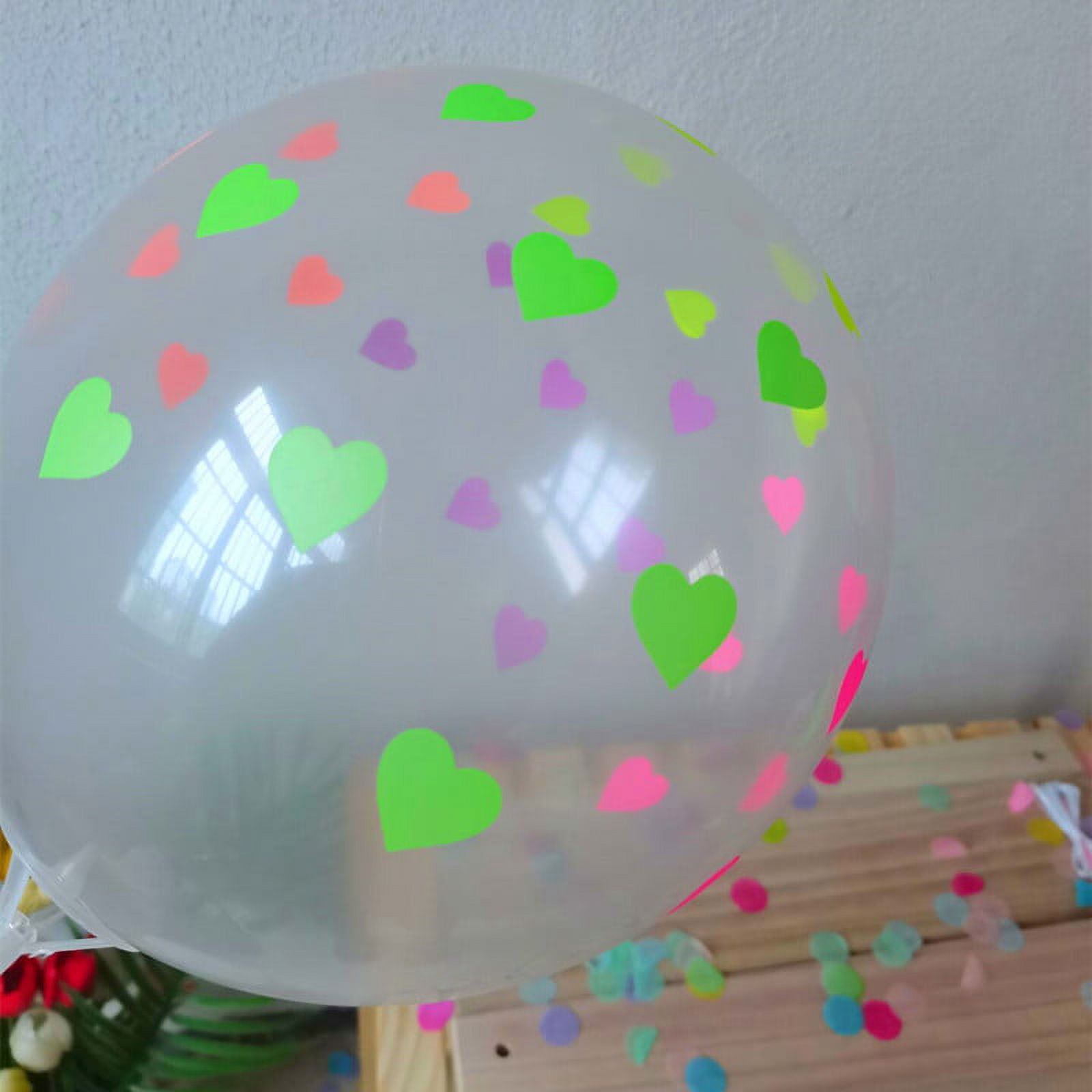 100 ballons fluo UV multicolores
