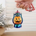 thumbnail image 5 of AUHomi Halloween Mini Pumpkin Lantern with LED Candle, 1PC Vintage Mini Pumpkin Lights with Button Battery Decor Gifts Indoor Porch Garden Lantern, Halloween Party Hanging Lanterns (B), 5 of 6
