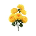 thumbnail image 4 of Usloyux Under $5 Artificial Marigold Flower, Faux Chrysanthemum Flower, 7 Heads Of Fake Silk Fall Ball Florals Bouquet for Autumn Day of Home Decor Indoor Arrangement Table Centerpiece, 4 of 9