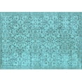 thumbnail image 1 of Ahgly Company Indoor Rectangle Persian Light Blue Traditional Area Rugs, 7' x 9', 1 of 4