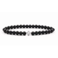thumbnail image 1 of Xtellar Pulsera Hombre Brazalete Obsidiana Cruces Regalo Para Hombre, 1 of 1