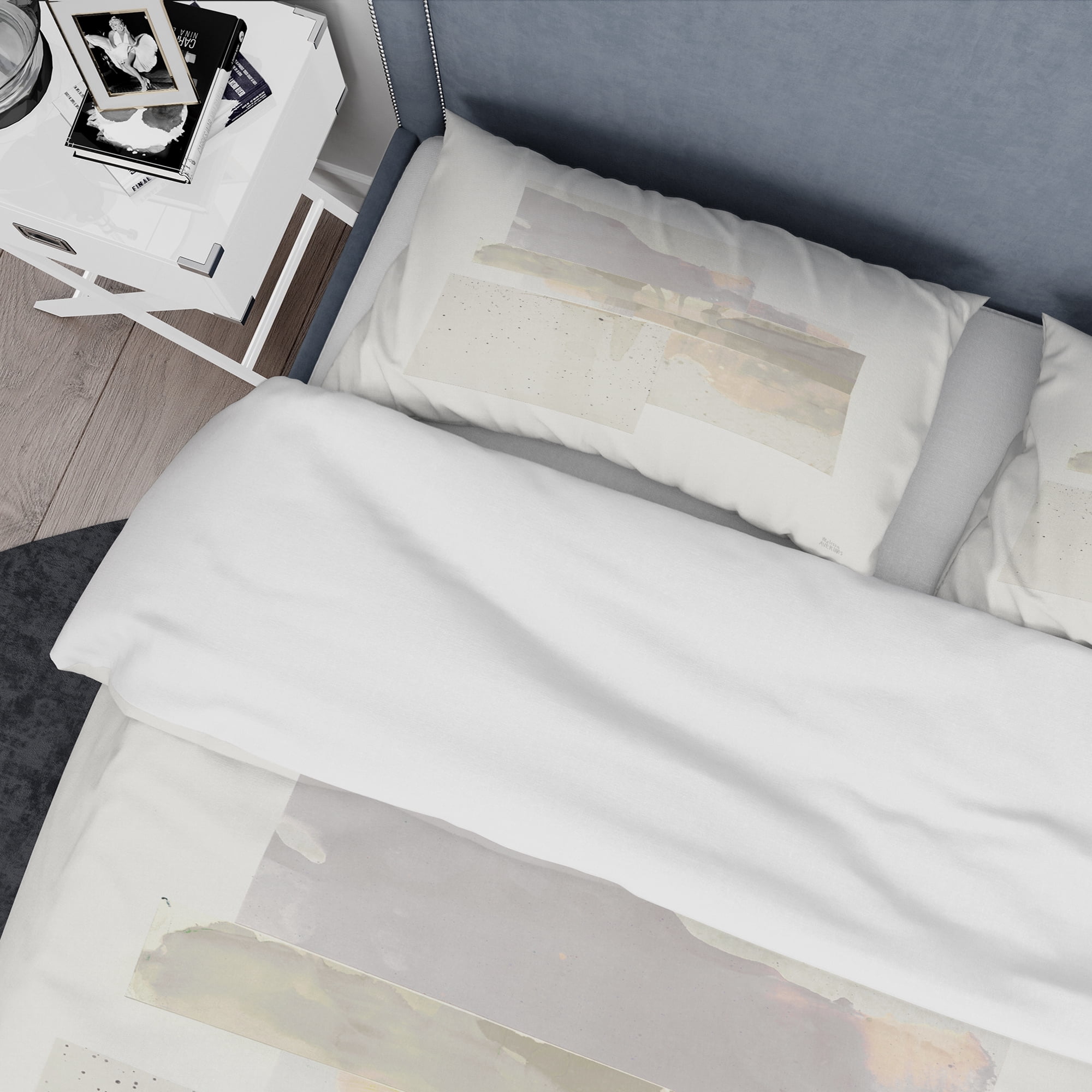 Designart 'Geometric Neutral Form III' Geometric Duvet Cover Set