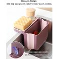 thumbnail image 4 of Kitchen Sink Drain Basket, Retractable Sink Food Catcher Multifunction Sink Strainer Basket, Foldable Corner Sink Strainer for Filter Kitchen Waste and Wash Vegetables Fruits (Pink), 4 of 5