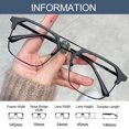 thumbnail image 2 of Haute Qualité! Myopia GLASSGON Lunettes d'Affaires Argent Force 400 Argent, 2 of 5