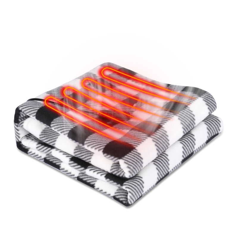 Electric Car Blanket 12 Volt Portable Heated Blanket Warm Travel