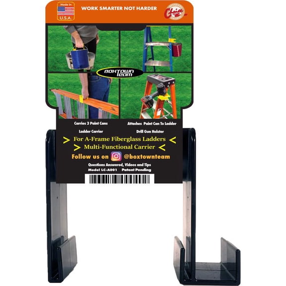 Boxtown Team 1001906 Plastic Assorted Multi-Functional Ladder Carrier