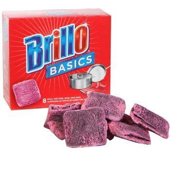 Paños de acero con jabón Brillo Basics 16 unidades en 2 cajas