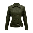 thumbnail image 4 of Ruyang Cropped Blazer Jackets for Women Elegant Slim Lapel Collar Business Casual Outfits Spring Jackets for Women 2024, 4 of 5