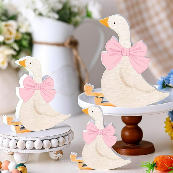 Bohorizon Silly Goose Birthday Decorations, Silly Goose Baby Shower Decor Pack of 3, Pink