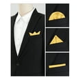 thumbnail image 4 of INSPIRE CHIC Men's Pocket Squares Solid Color Handkerchiefs for Wedding Party Light Yellow, 4 of 4