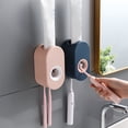 thumbnail image 2 of Toystoory Soporte para de montado en la pared, exprimidor de de dientes, estante de almacenamiento para baño de Hotel, cocina, Juegos de accesorios de baño Azul oscuro Toystoory HA066653-04, 2 of 6