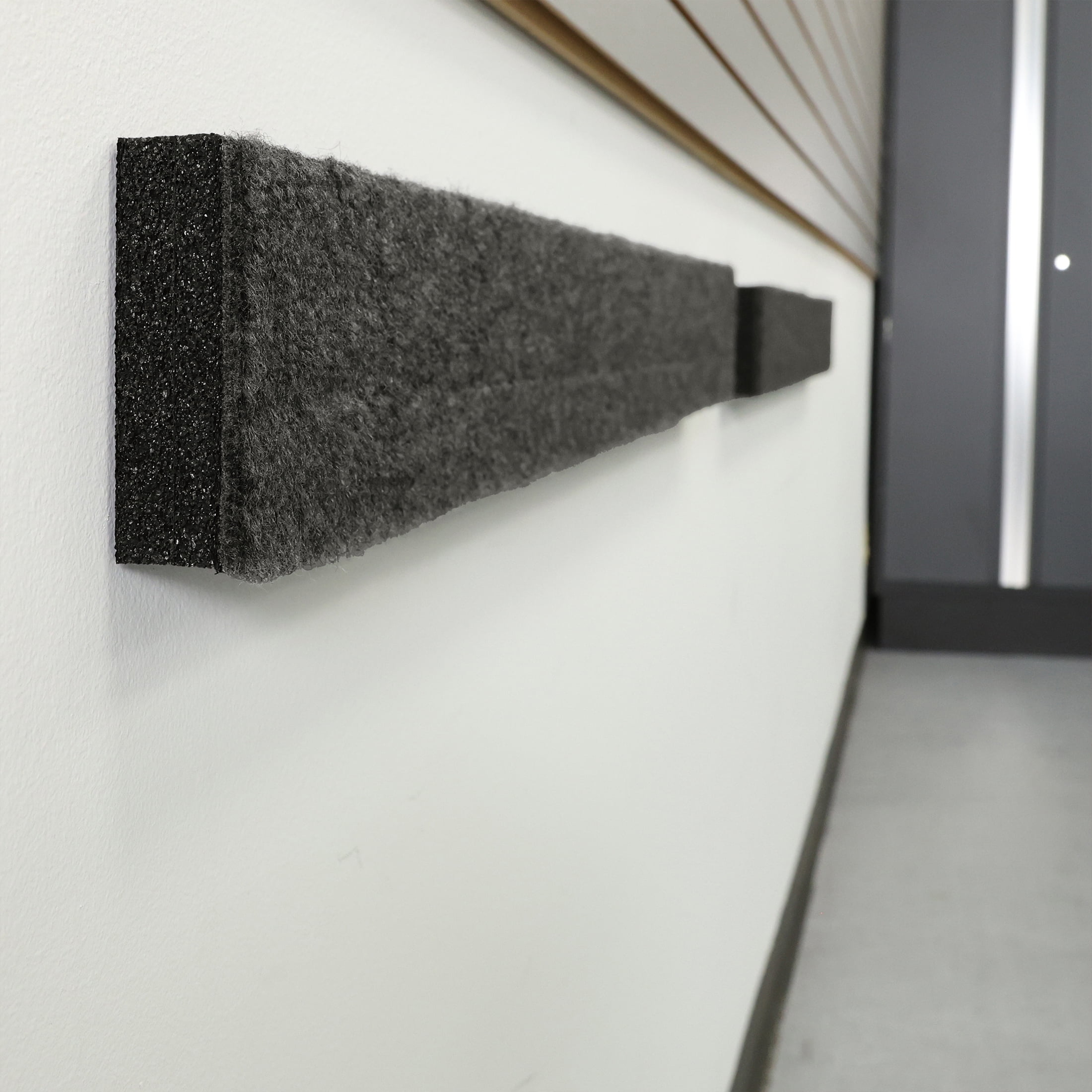 G-Floor Garage Wall Car Door Protector with Adhesive Strip 1.375" Thick Charcoal 2 Pack 36" x 4"