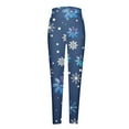 thumbnail image 3 of Up to 65 off!Lolmot Christmas Leggings Women's Xmas Deer Santa Snowflake Print Ankle-Length Tights High Waisted Workout Leggings Lightweight Soft Stretchy Yoga Pants, 3 of 4